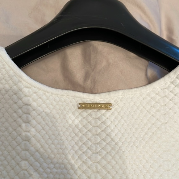 Michael Kors white ponte stretch dress in off white in size M - Picture 3 of 6